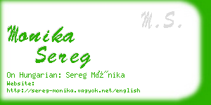 monika sereg business card